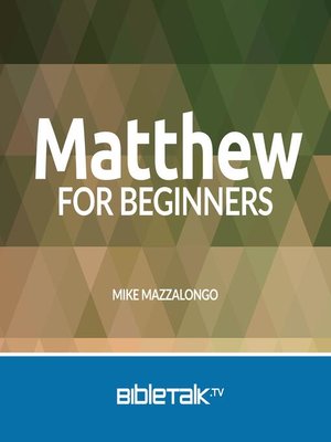 cover image of Matthew for Beginners